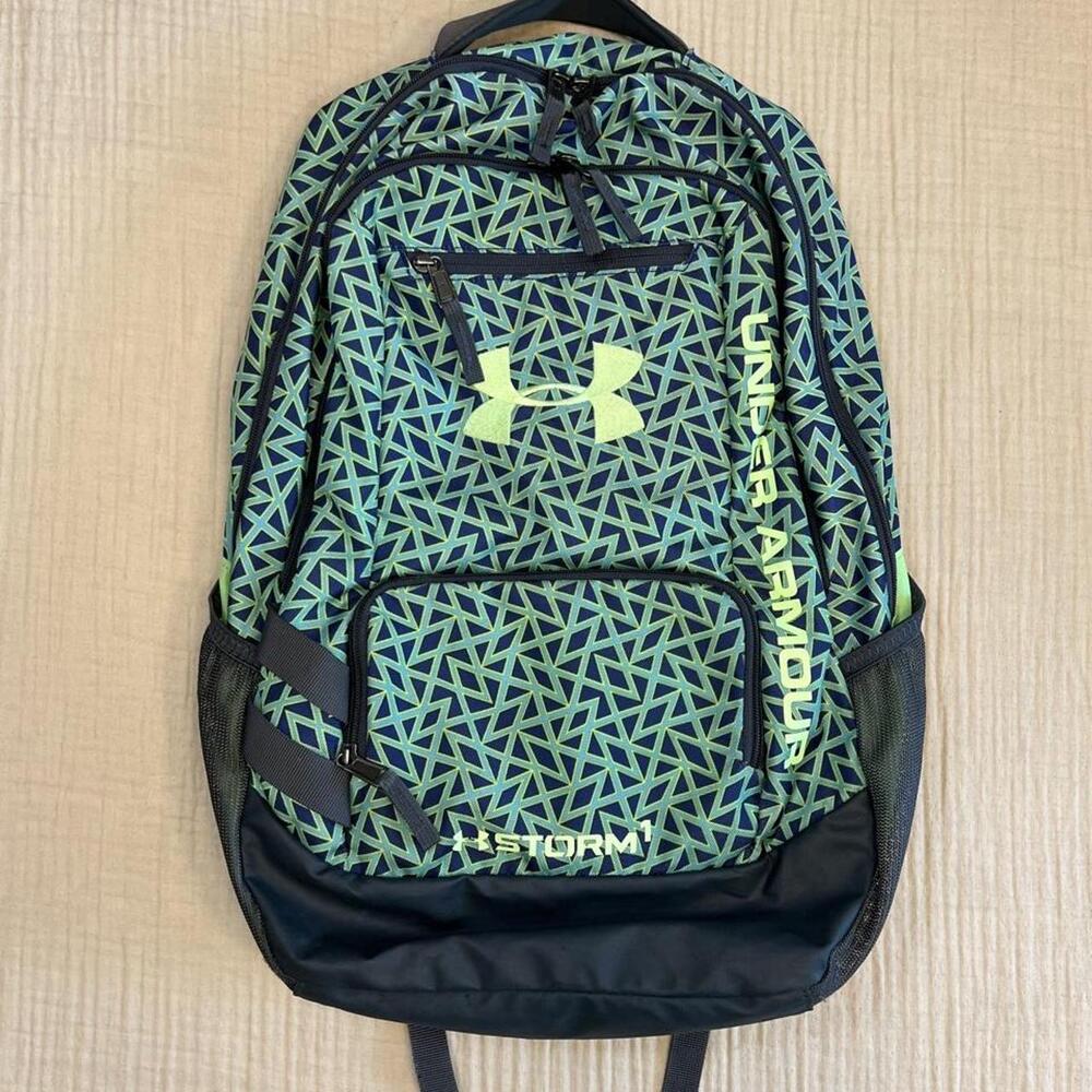 Vintage Under Armour Hustle II Storm Backpack Geo